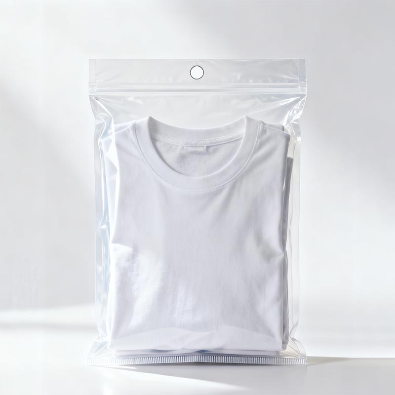 Pungă transparentă din plastic pentru îmbrăcăminte